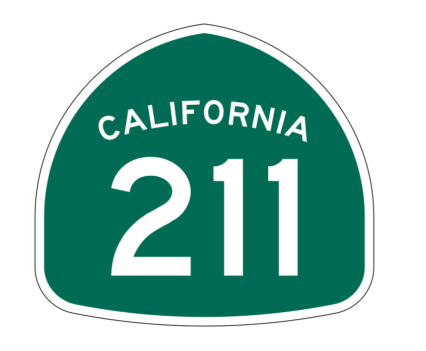 California State Route 211 Sticker Decal