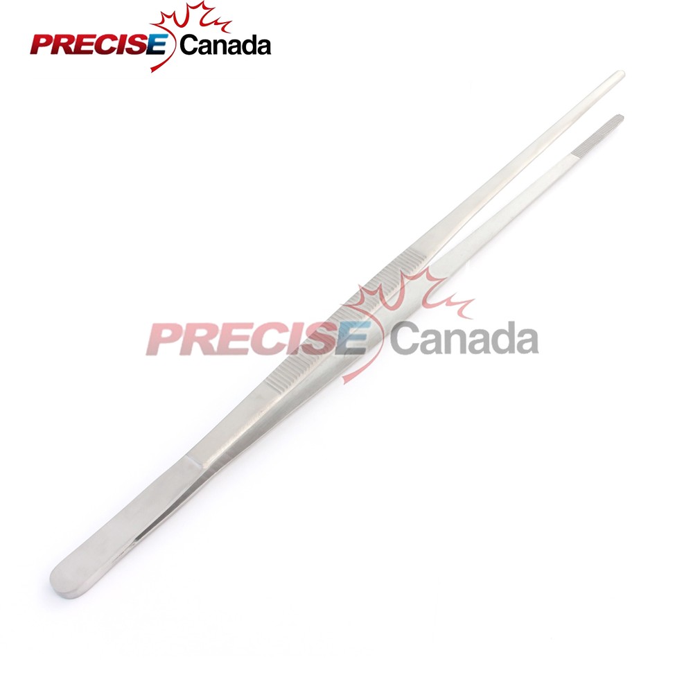 PRECISE CANADA Thumb Dressing Forceps 12" Serrated Jaws Surgical