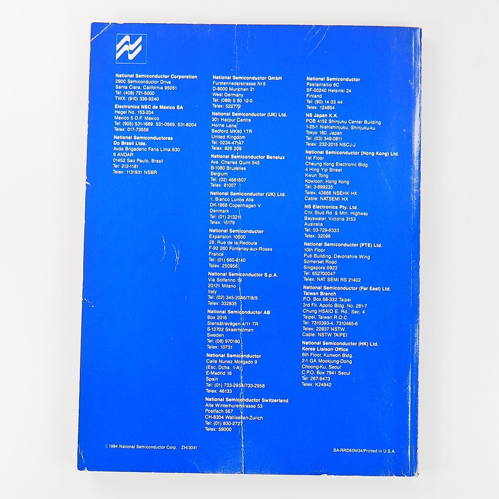 Vintage 1984 National Semiconductor Telecommunications Databook