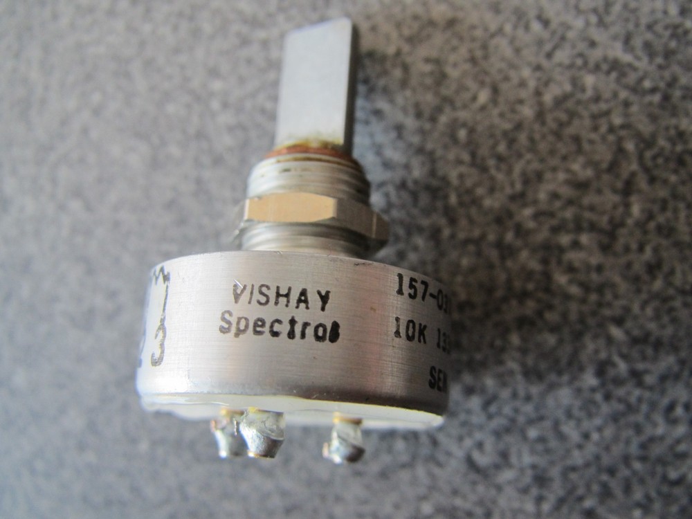 PAIR VISHAY SPECTROL 10K  MODEL 157    Linear Potentiometer Dust Proof/Sealed