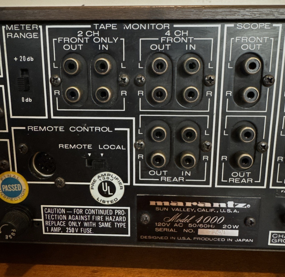 Marantz Model 4000 Quadradial 4 Amplifier