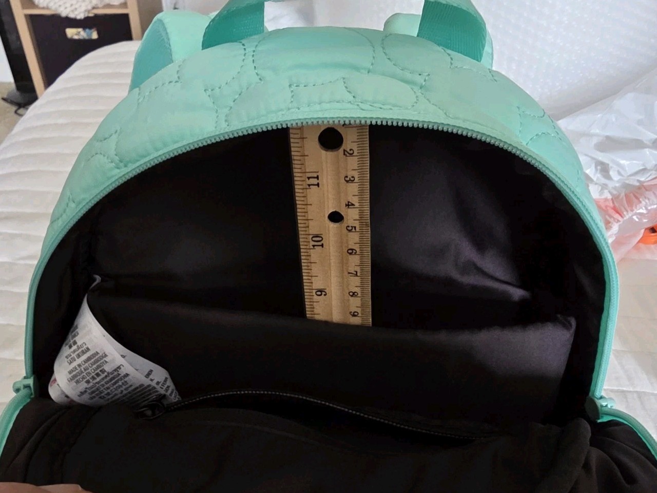 Disneyland Resort - Teal Mini Backpack with Quilted Mickey Ear Stitching (New!)