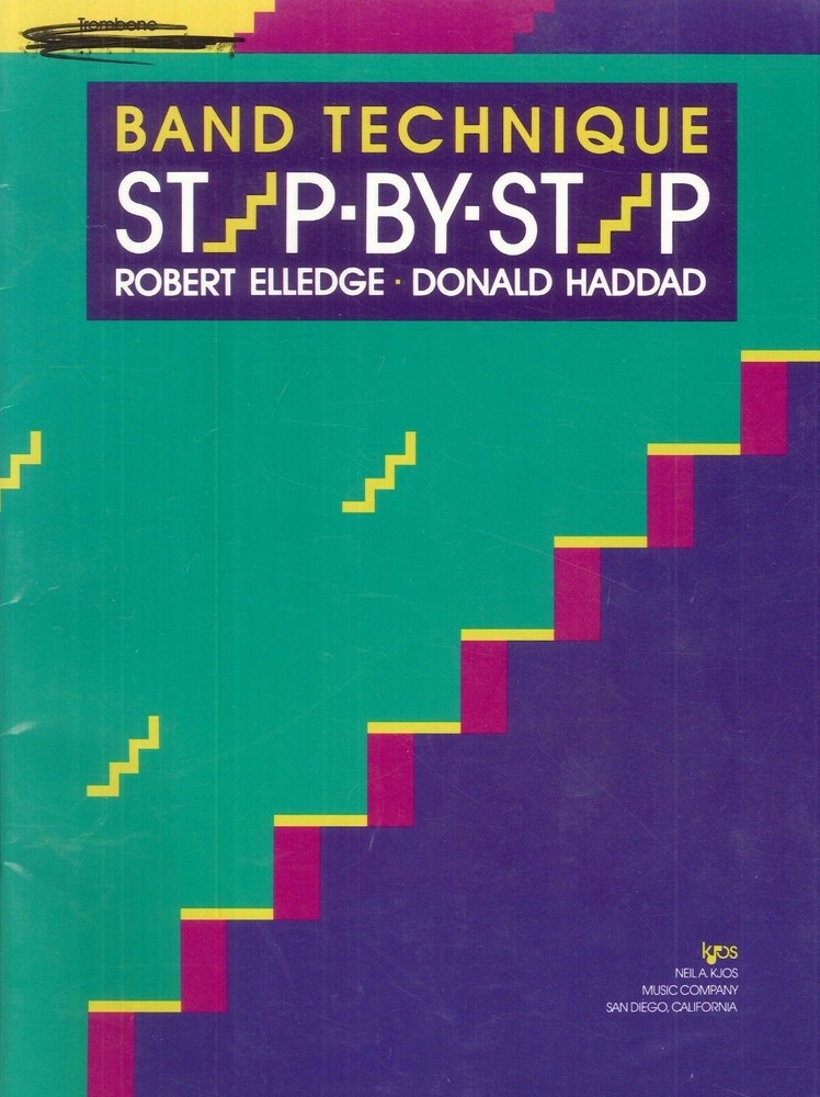 Band Technique Step By Step Trombone 1992 Elledge Haddad Basic Intonation Scales