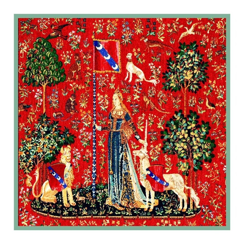 The Lady & the Unicorn Touch from Tapestry Counted Cross Stitch Chart Pattern