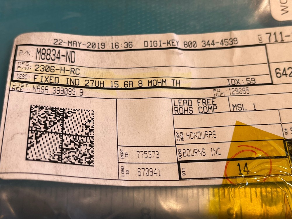 FIXED INDUCTOR 27UH 15.6A 8 MOHM (4pcs) BOURNS