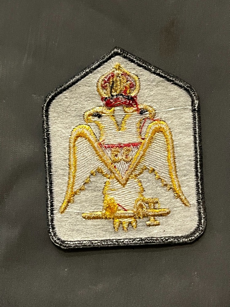 Scottish Rites 33rd Degree Double Eagle Patch Iron Sew Freemason Fraternity NEW!