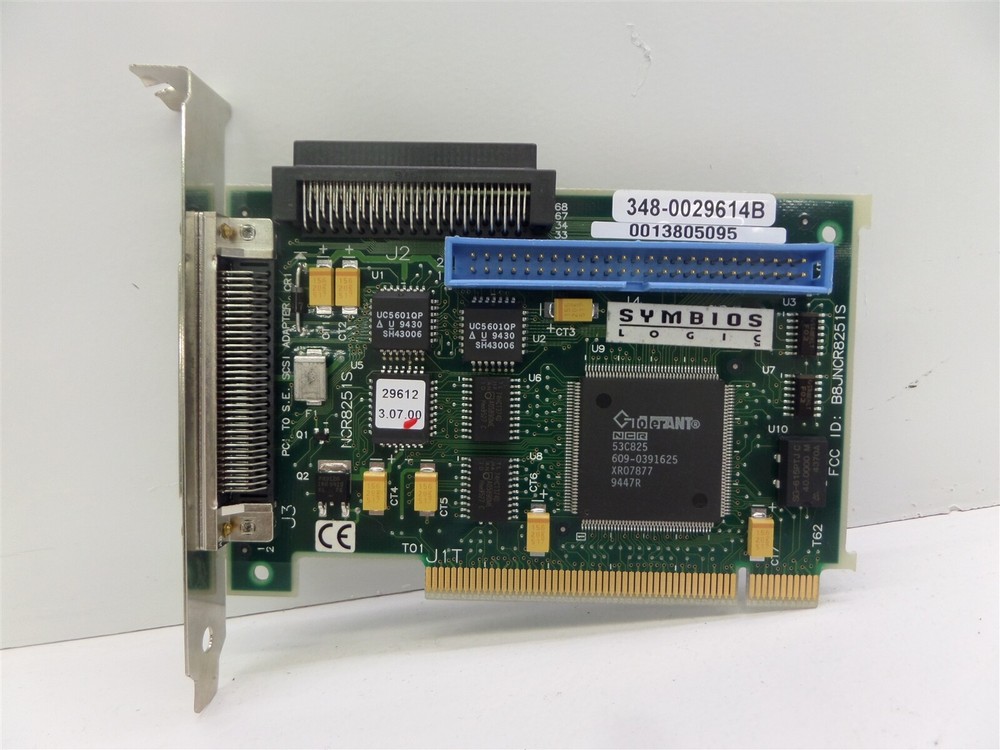Symbios Logic 348-0029614B SCSI Dual Channel Controller Card