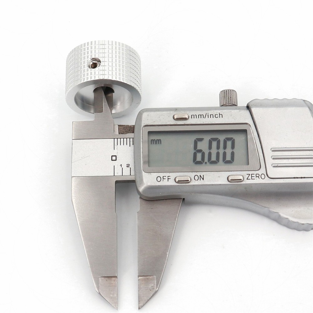 10PCS SOLID Aluminum Amplifier Control VOLUME Rotary Cap Potentiometer Knob 6mm