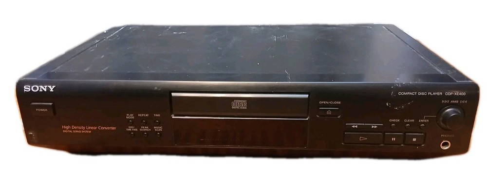Sony CDP-XE400 Single CD Compact Disk Player Tested Works No Remote