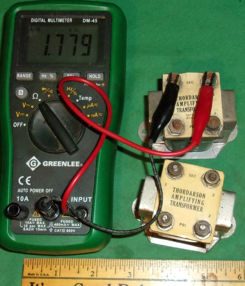 (2) Thordarson Amplifying Transformers Open Winding Radio/Audio (1920's)