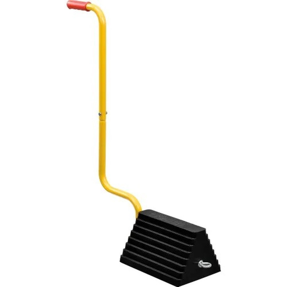 Global Industrial? Molded Rubber Wheel Chock With Handle