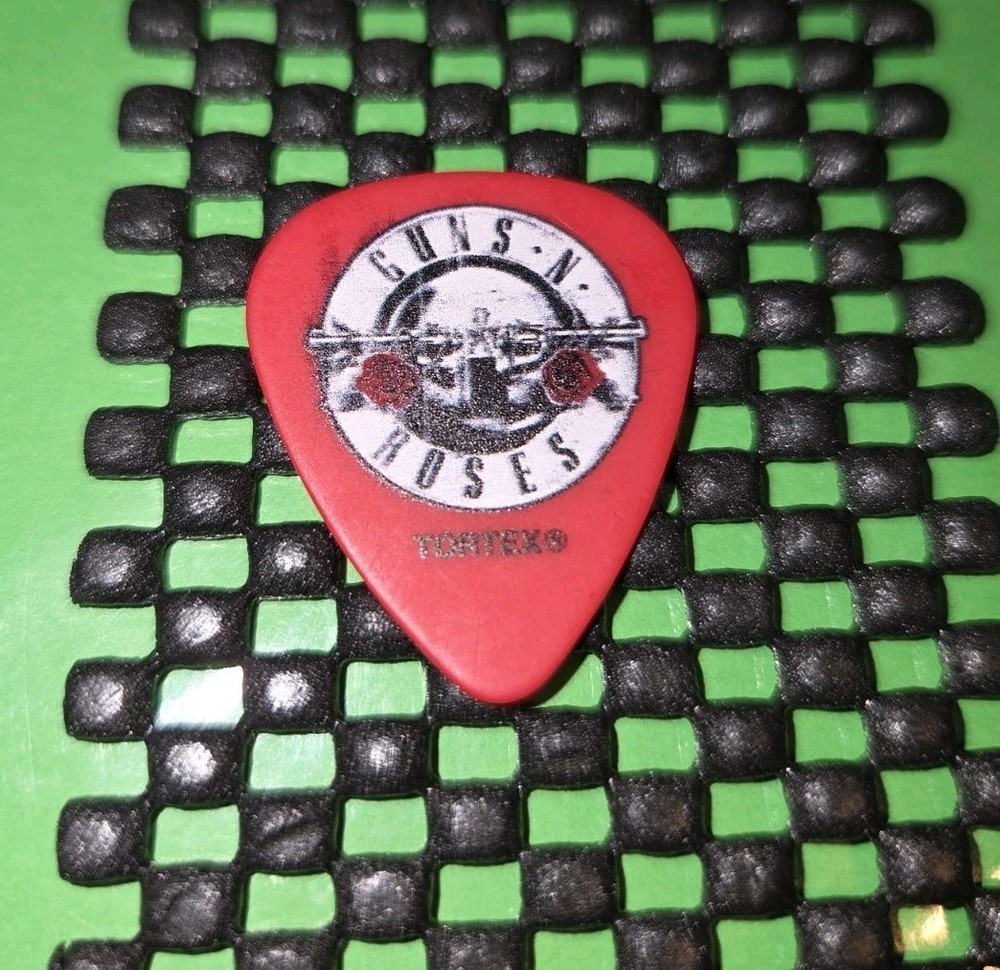 Guns N Roses Signed Slash Guitar Pick Red