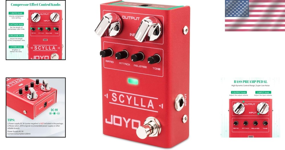 High Dynamic Control Bass Compressor Pedal