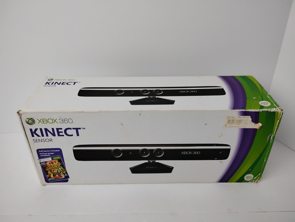 Xbox 360 Kinect Sensor  + Cables USB Missing Kinect Adventures Game