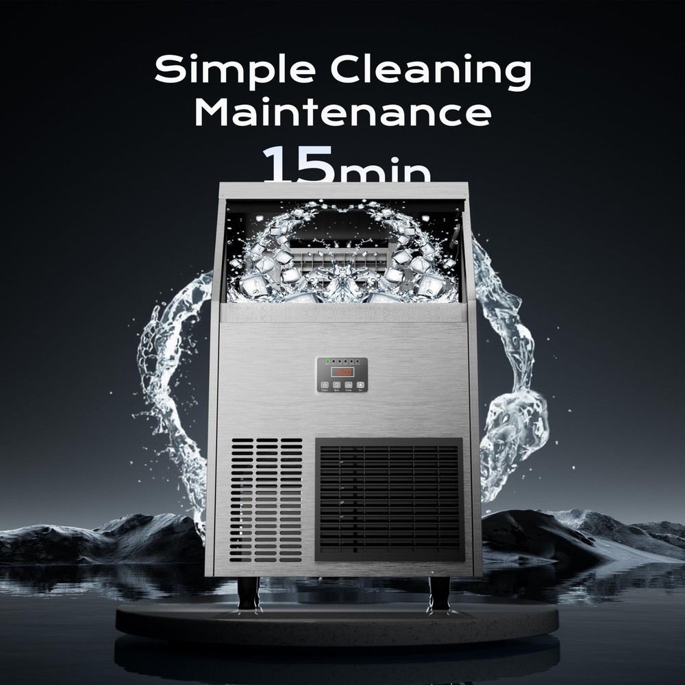 Commercial Ice Maker Machine 100lbs/24H Under Counter Ice Machine