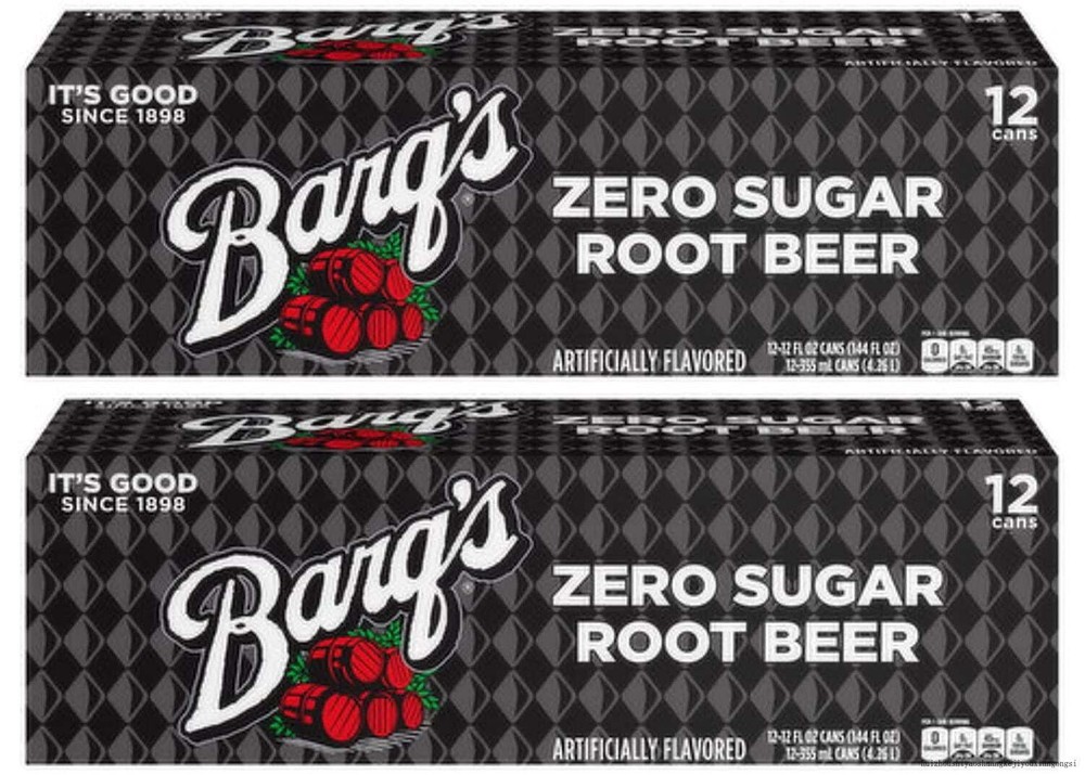 Barq's Zero Sugar Root Beer 12 Ounce Cans  (24)