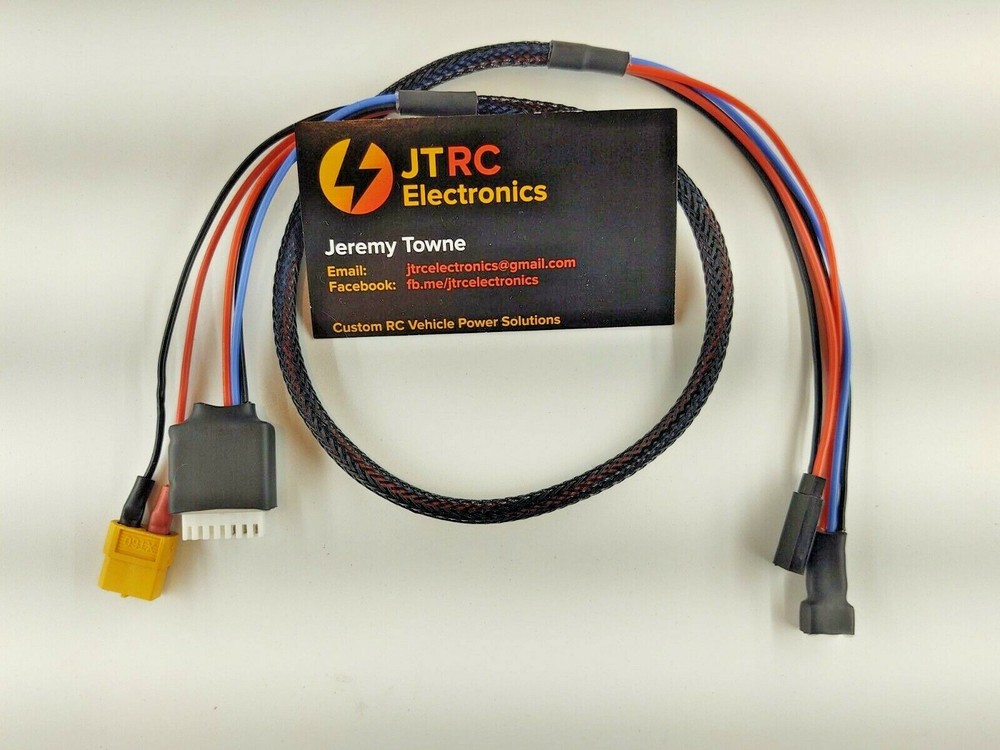 Lipo 2S XT60 Charge Lead 24” Cable JST Balance PlugTransmitter Pack