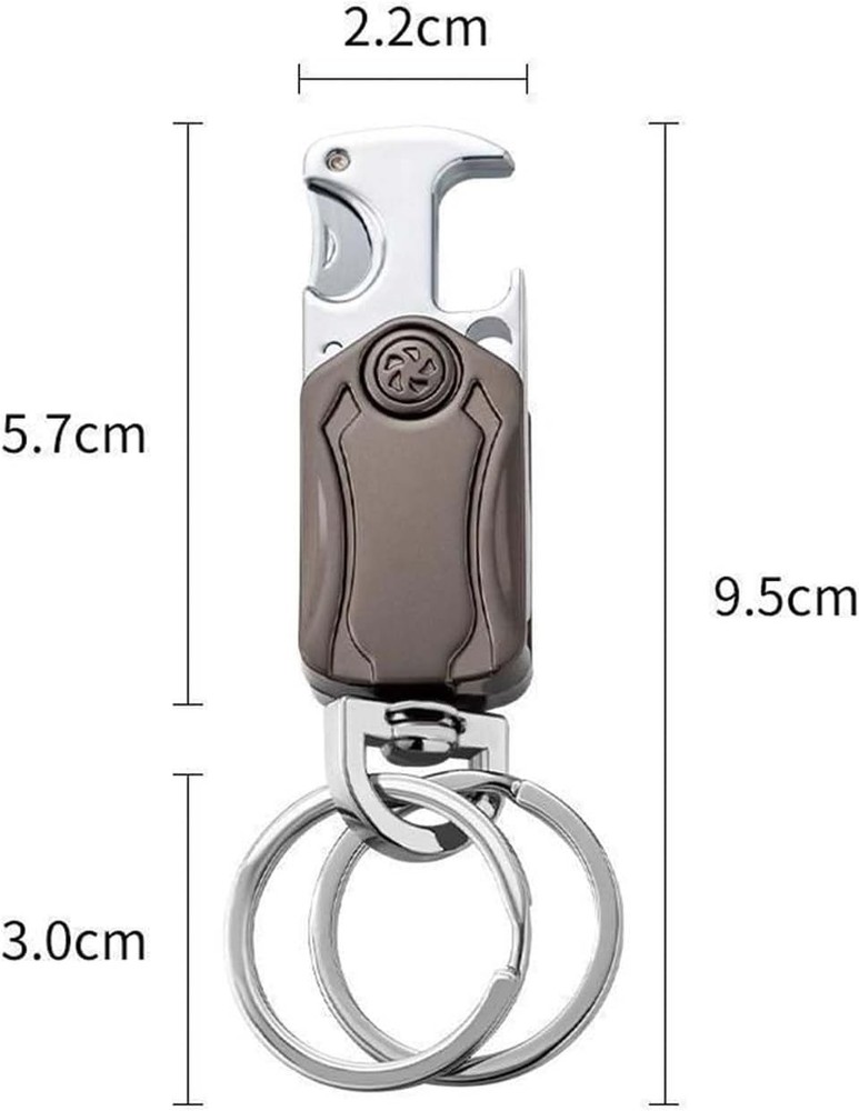 Multi-Function Keychain for Men Bottle Opener Phone Stand
