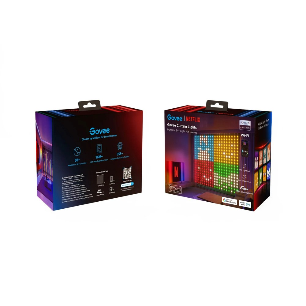 DIY Mode RGBIC LED Curtain Lights