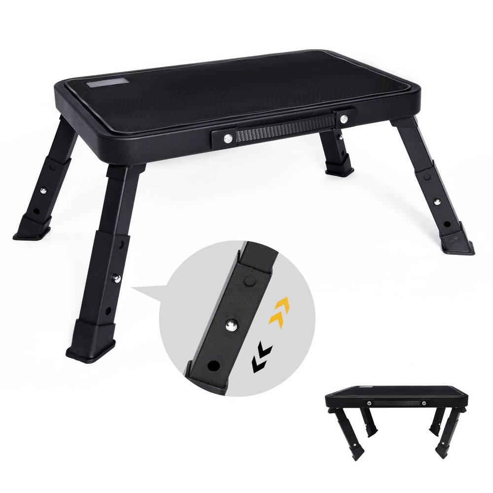 Step Stool, Adjustable Folding Step Stools for Adults and Seniors, Foldable S...