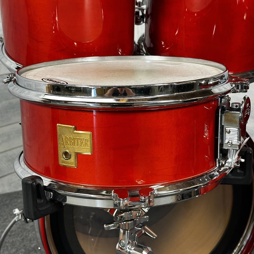 Used Arbiter 5pc Drum Set Cherry Wood - Good