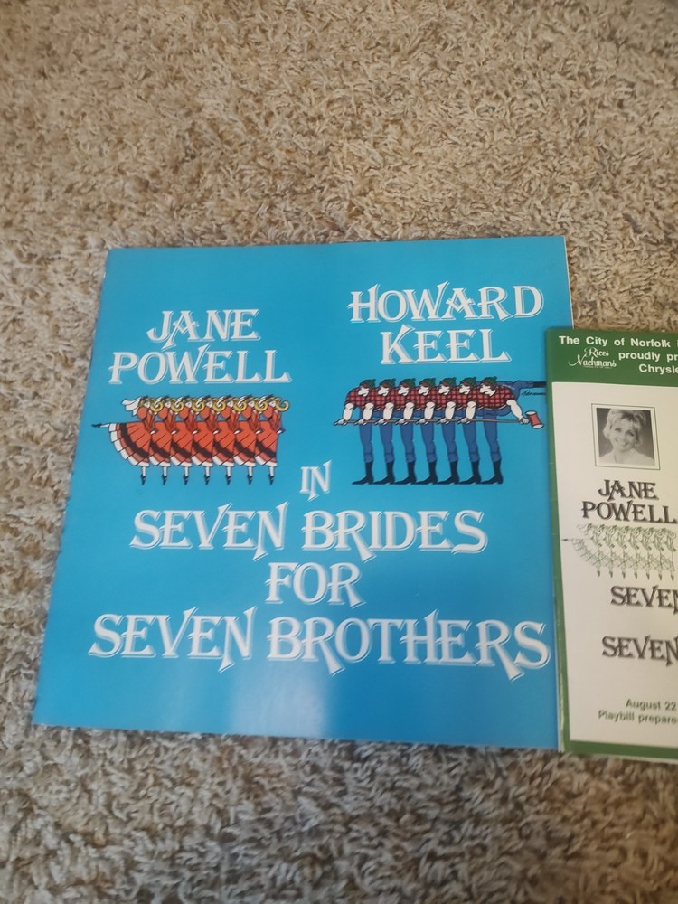 JANE POWELL "SEVEN BRIDES FOR SEVEN BROTHERS" 1978 PROGRAM PLAYBILL