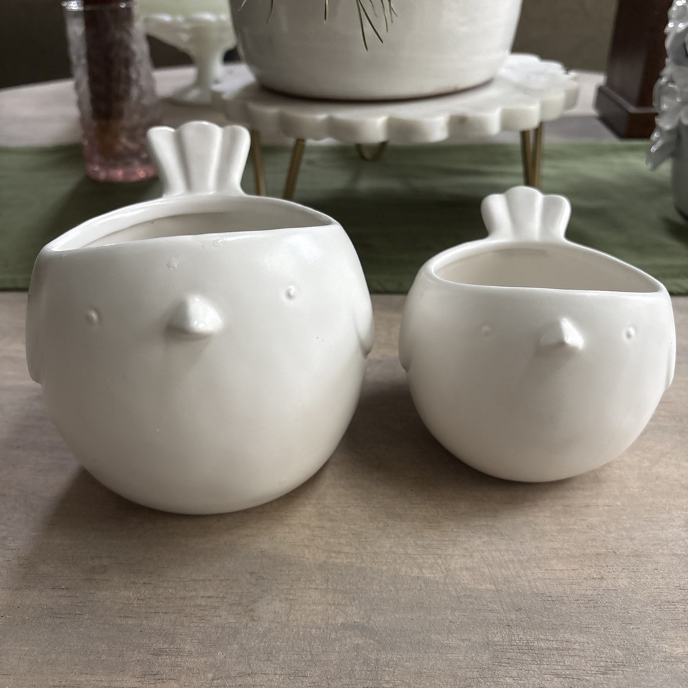 Red Envelope Bird Planters - Set Of 2