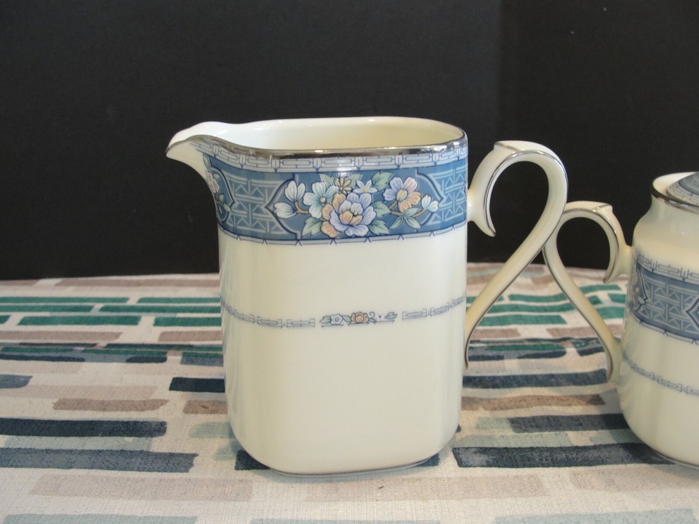 NORITAKE RANDOLPH CREAMER AND SUGAR SET