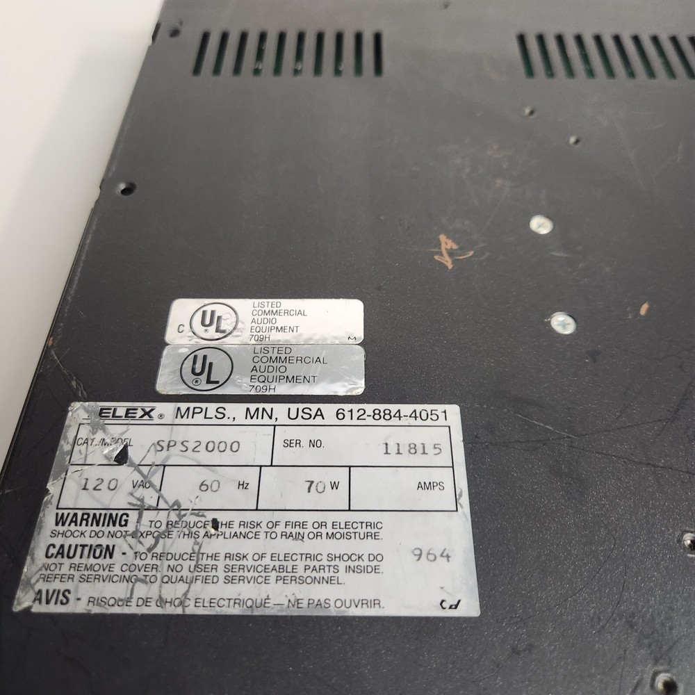 Telex Audiocom SPS2000A & US2000A Intercom Console