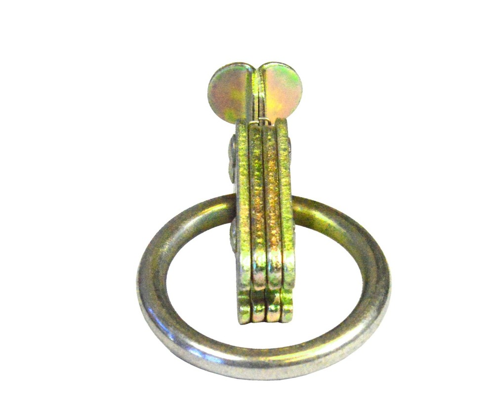 4 Pack Heavy Duty E Track 2" O Ring Fitting for Enclosed Trailer Tie Down Strap