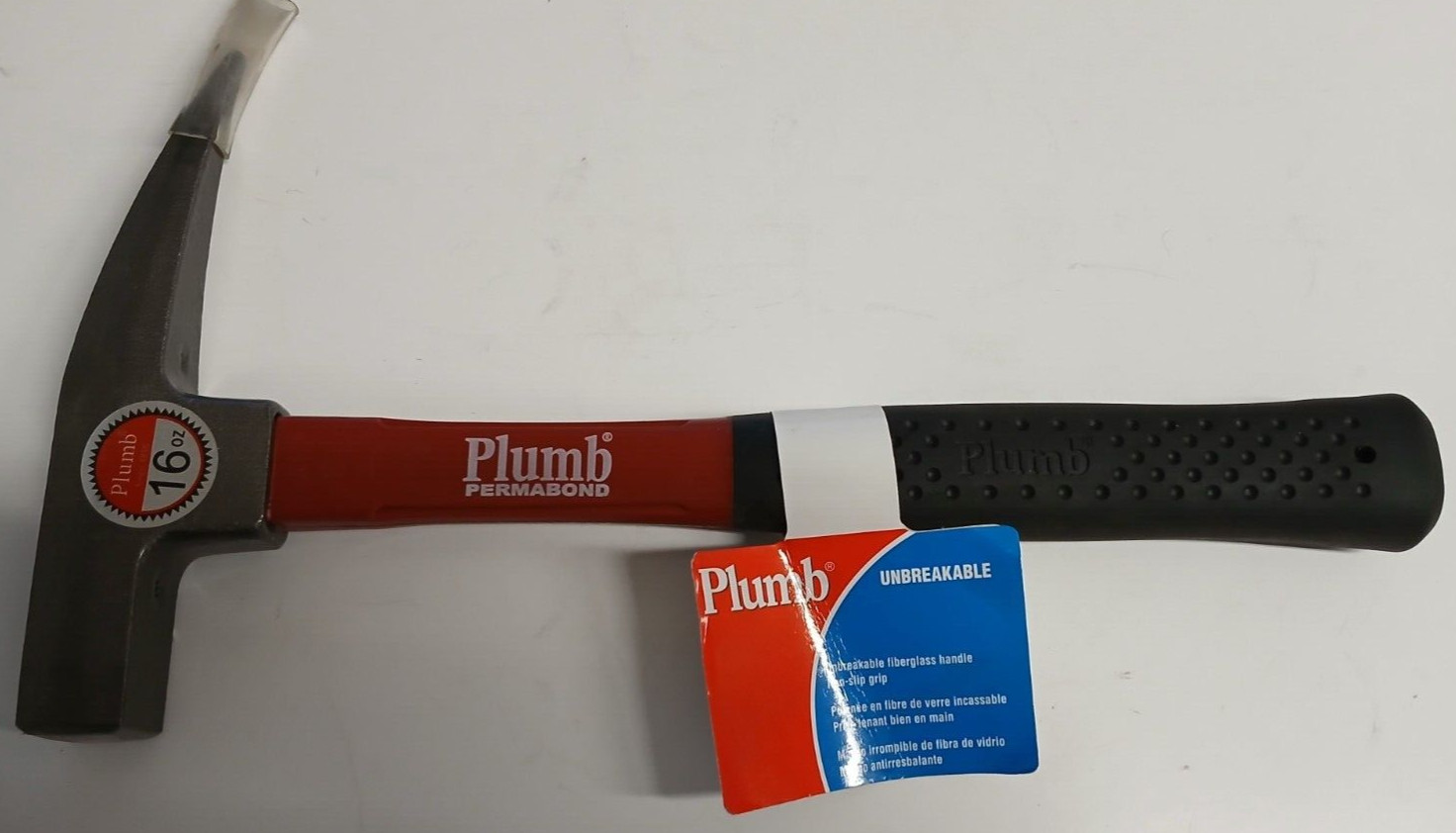 PLUMB 11423 16OZ FIBERGLASS PROSPECTING HAMMER
