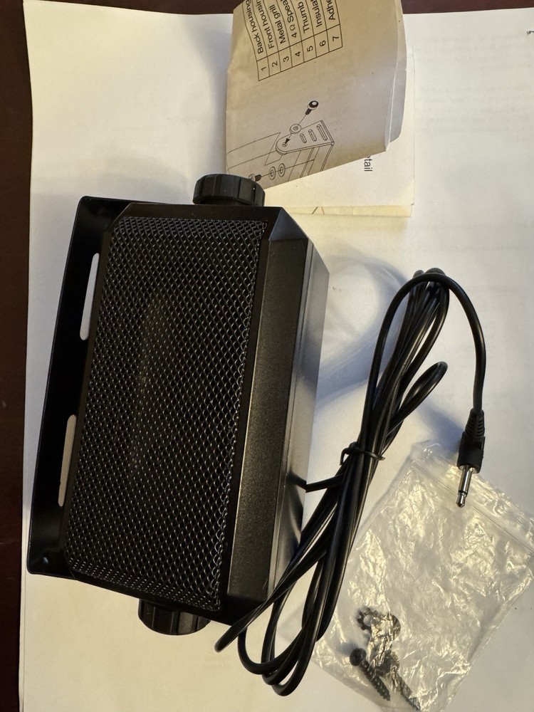 MG Electronics CS4 Weatherproof Communication CB Ham Cellular Speaker - NEW