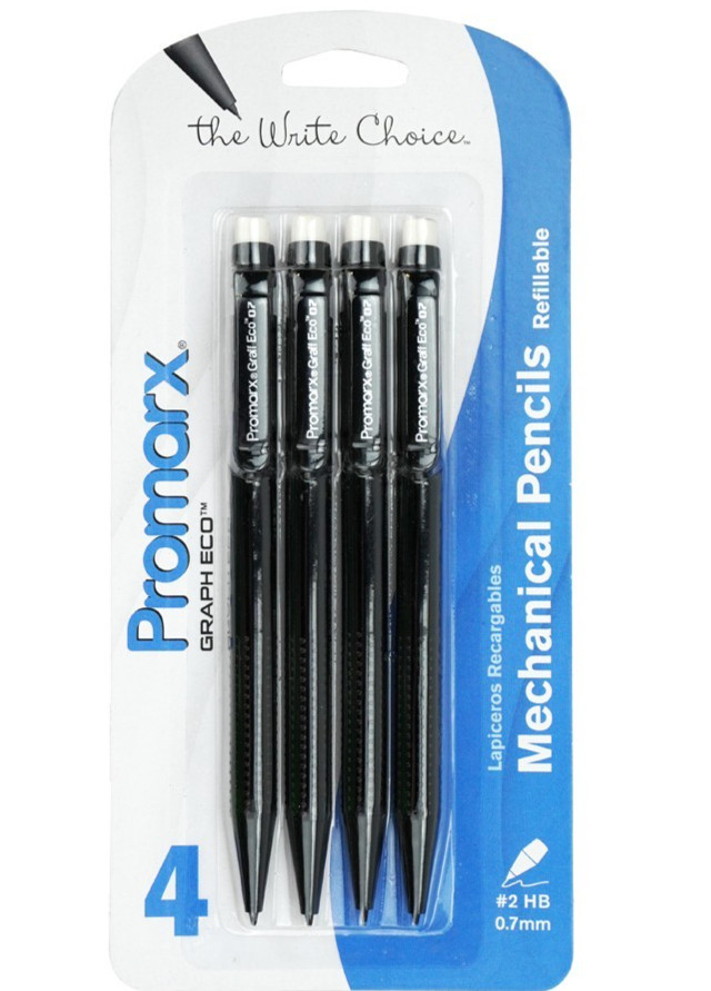 4-pack Promarx Graph Eco Mechanical Pencils The Write Choice - Refillable