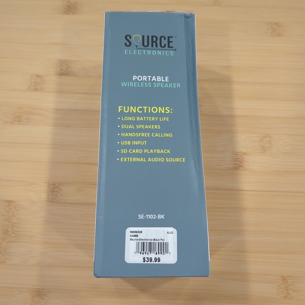 *NEW Source Electronics Wireless Bluetooth Speaker 10W Total