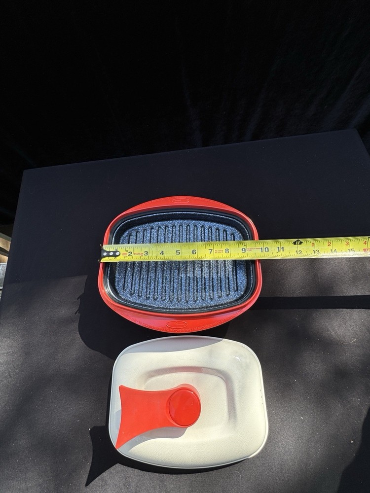 Vtg 1970’s Range Mate Rectangular Nonstick Microwave Grill Pan RangeMate Mint!
