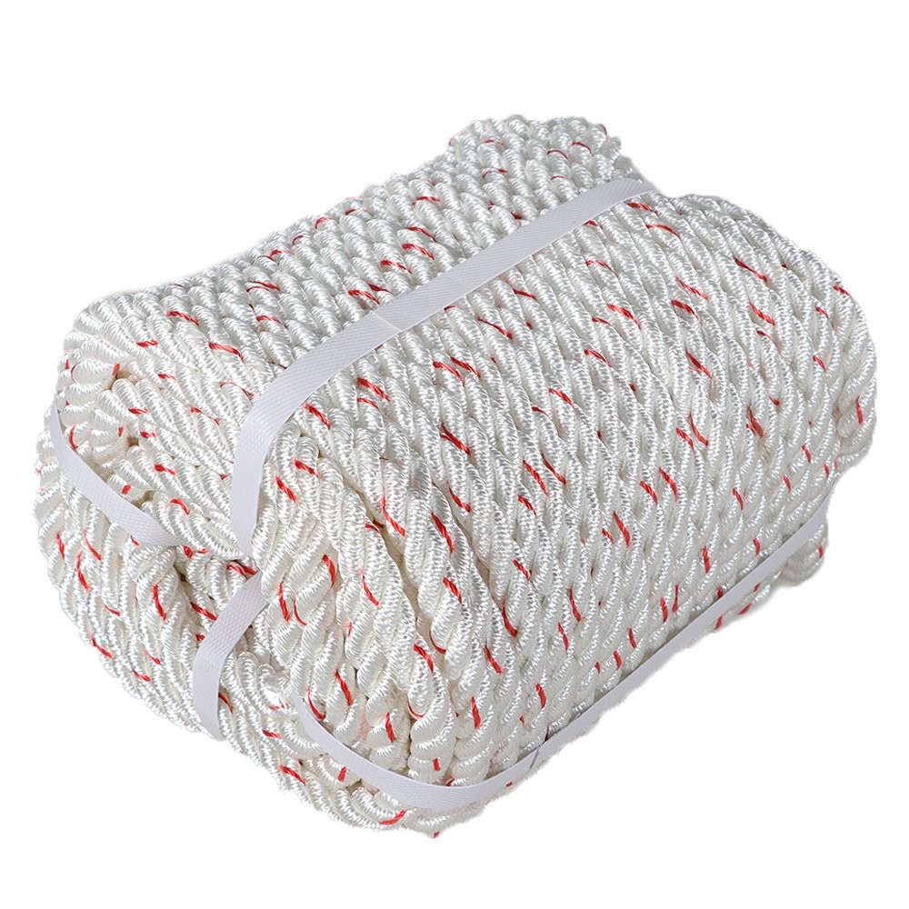 1/2"×150' 5850Lbs Double Braid Polyester Arborist Bull Rope Pulling Rigging Line