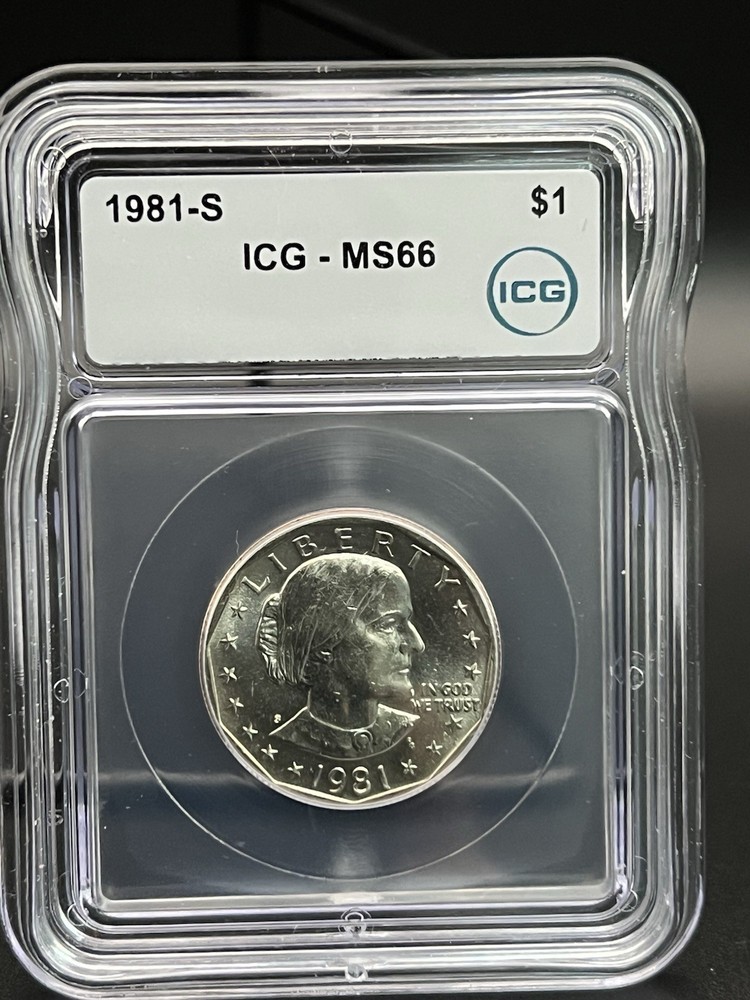 1981-S $1 Susan B. Anthony Dollar Coin ICG MS66