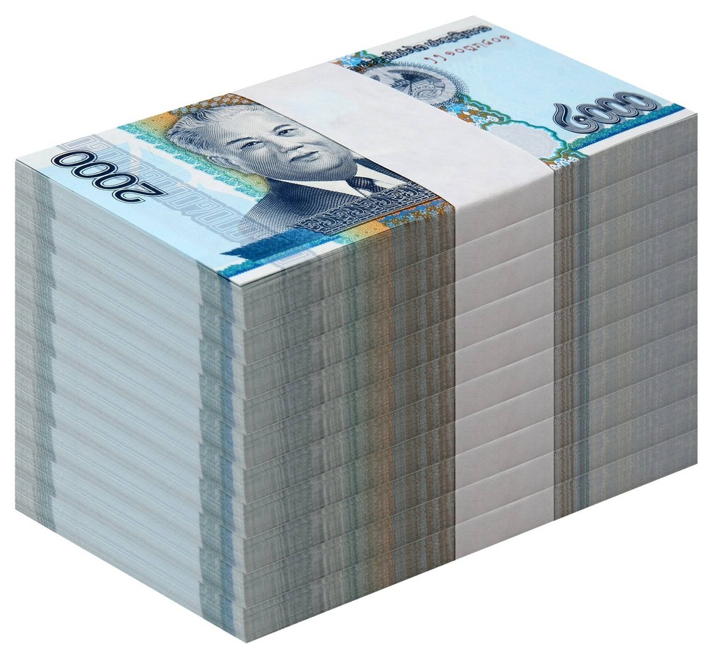 Laos 2000 Kip, 2011, P-41, UNC X 1000 PCS Brick