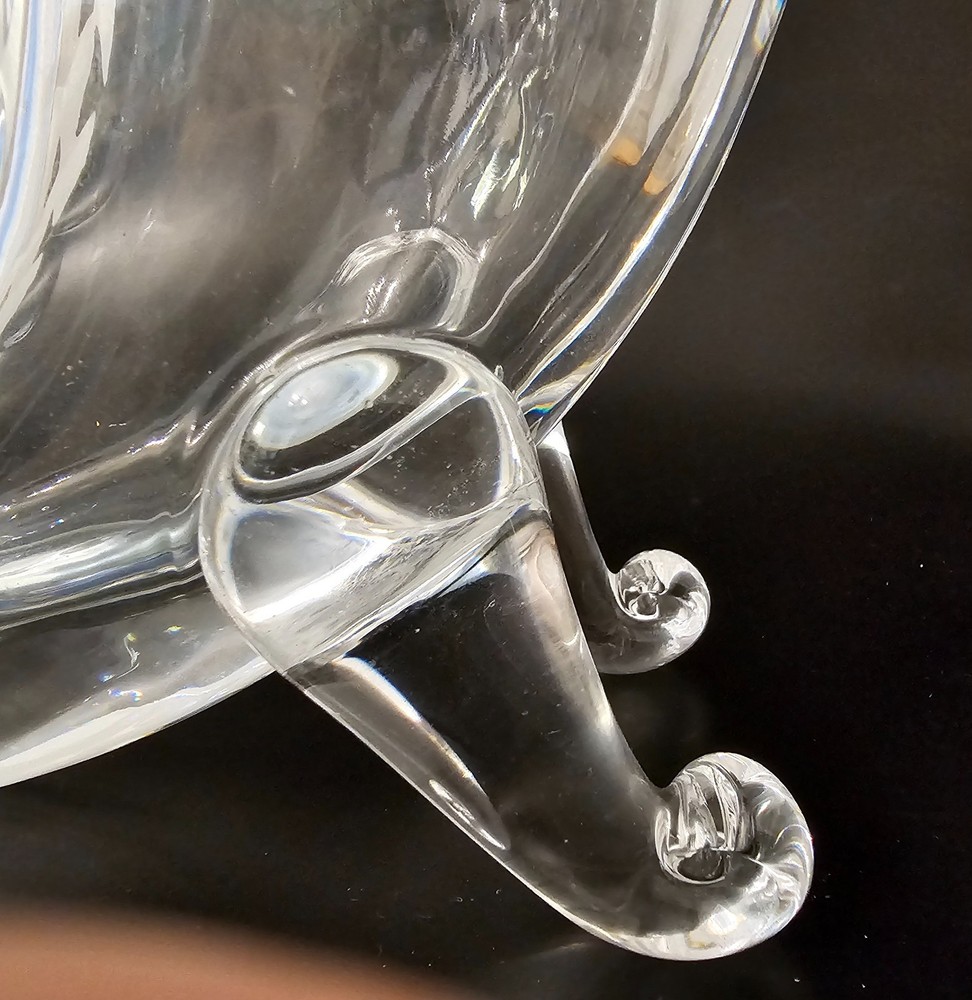 Crystal Cornucopia Heavy Vase