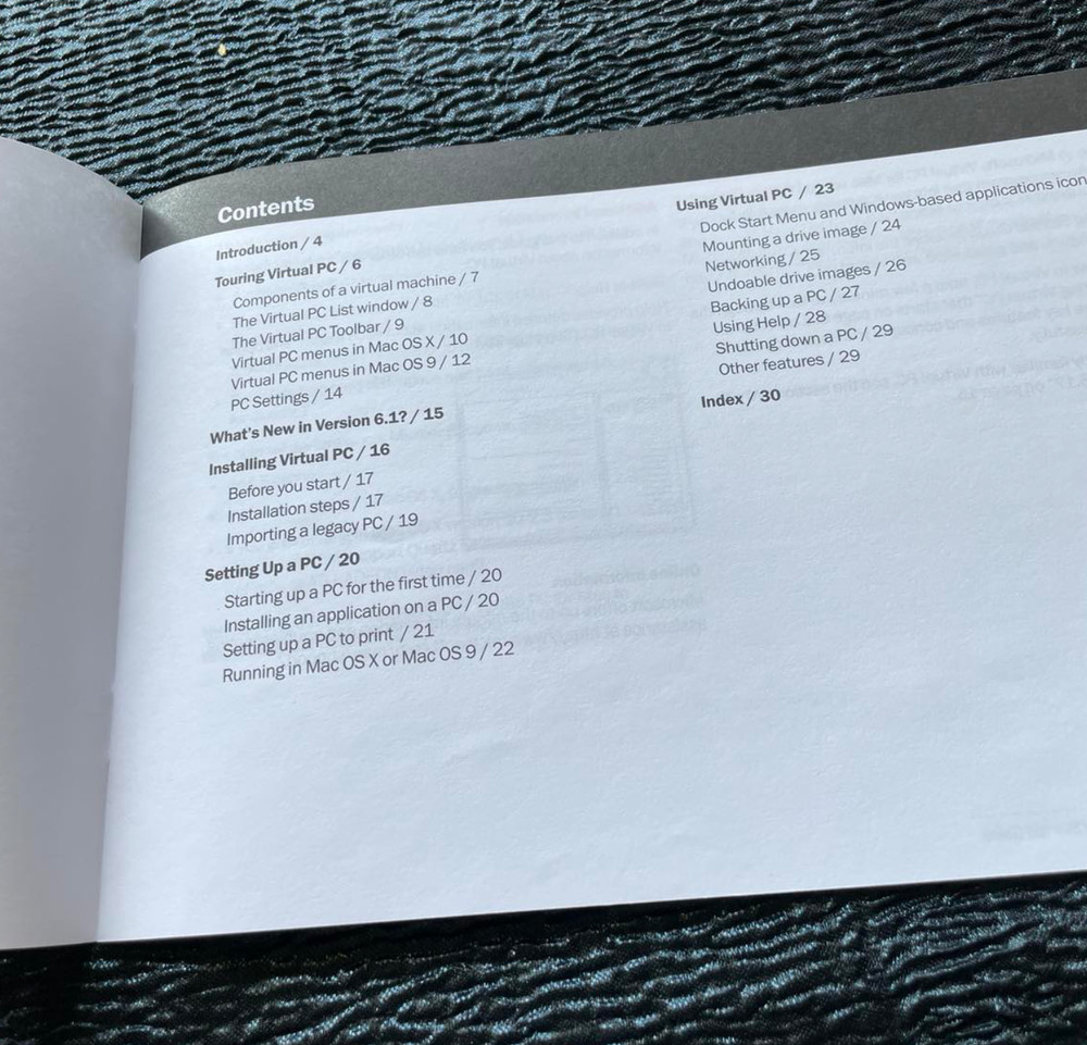 Microsoft Windows Virtual PC for Mac Getting Started Guide Version 6.1 July 2003