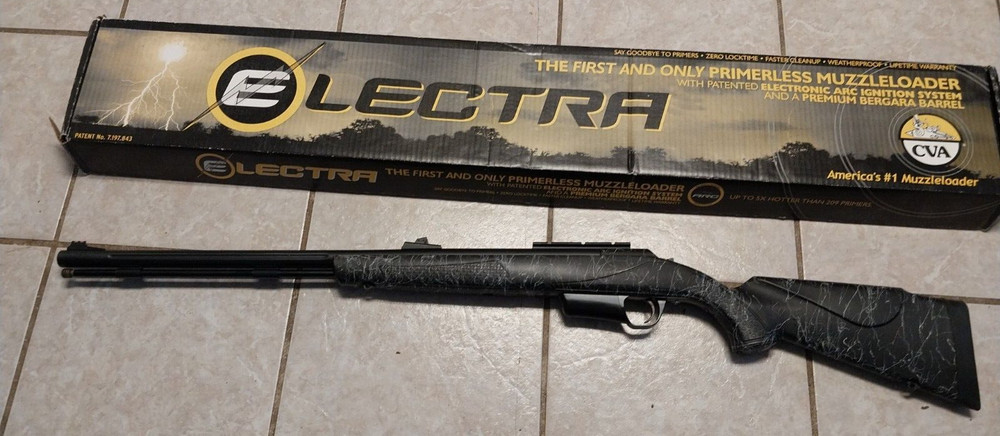 CVA Electra Muzzleloader Black Powder .50 Caliber 1:28 Barrel - No Breech Plug
