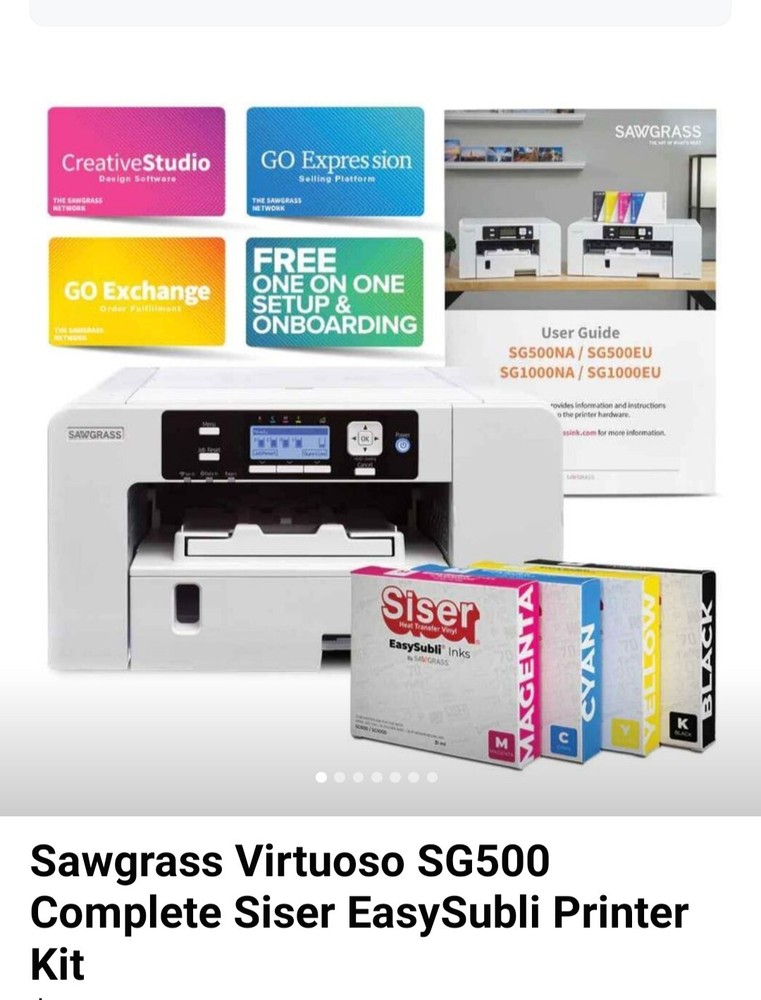 Sawgrass SG500 Sublimation Sister Printer Bundle