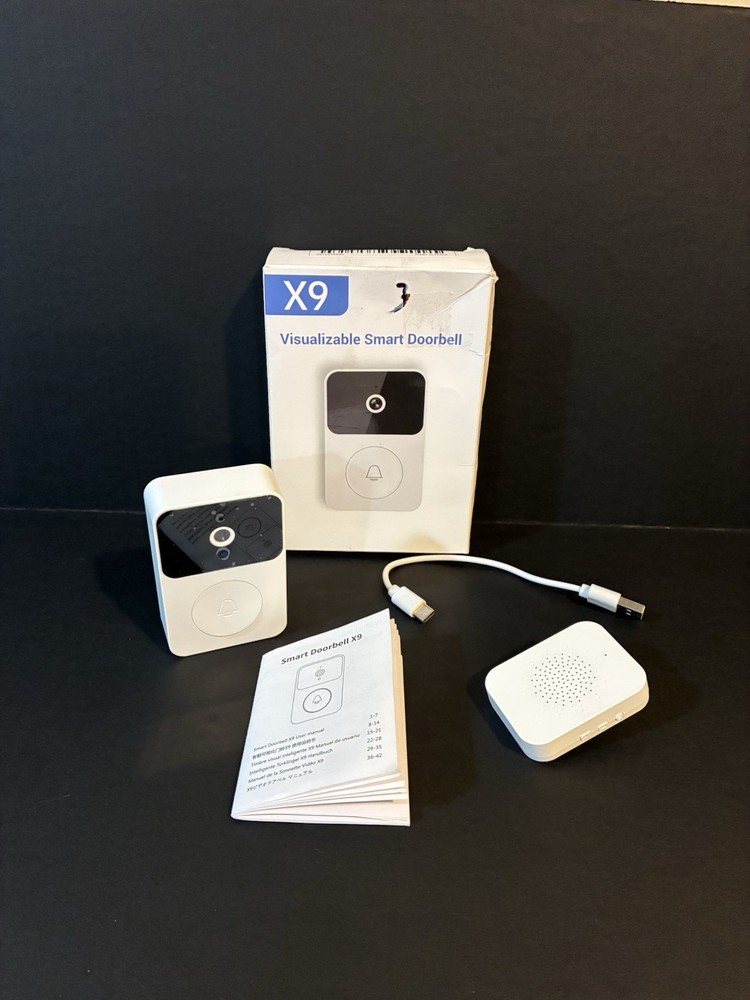 X9 - Visualizable Smart Doorbell - White Camera NIB - Never Installed.