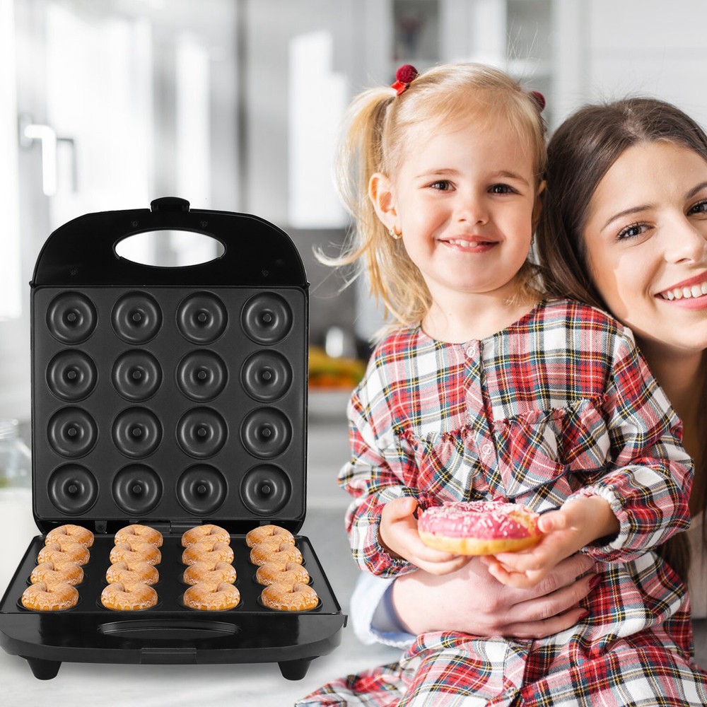 Double-Side Donut Maker Machine Home Non Stick Coating Heating Donut DIY Maker