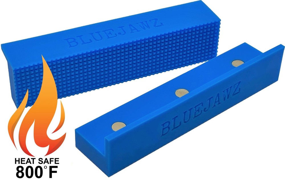 High Temperature Vise Soft Jaws (GROOVED) Multi-Purpose, Flexible, Part Forming
