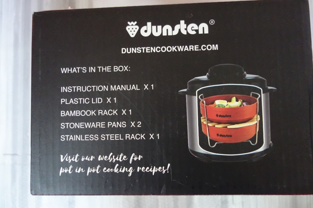 Dunsten Stackable Steamer Insert Pans 6/8 Qt Electric Pressure Cookers Instapots