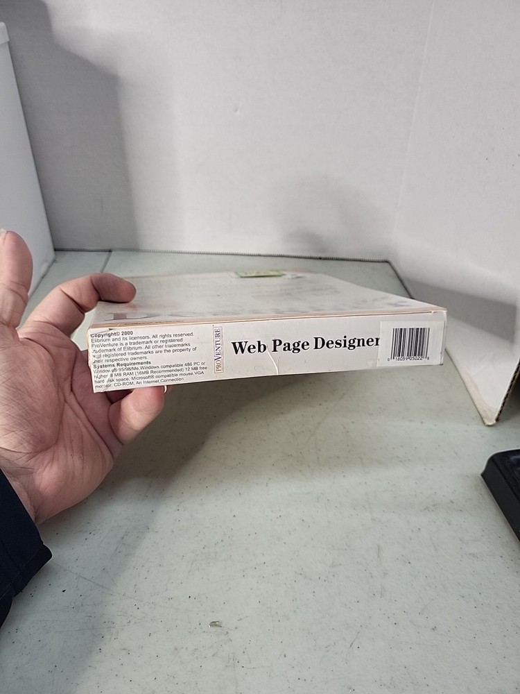 ProVenture Web Page Designer – Vintage Software – NEW Sealed – Windows 95/98