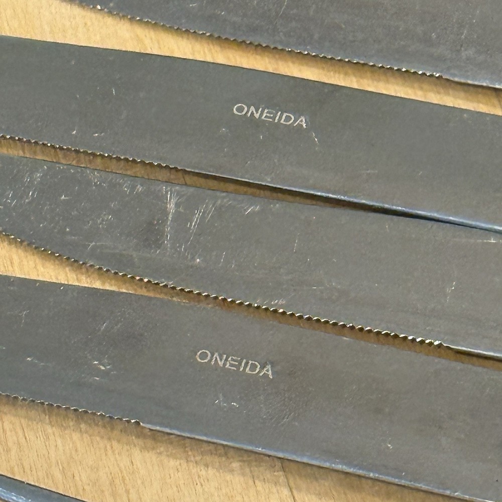 Vintage Red Bakelite Stainless Tableware By Oneida Ltd