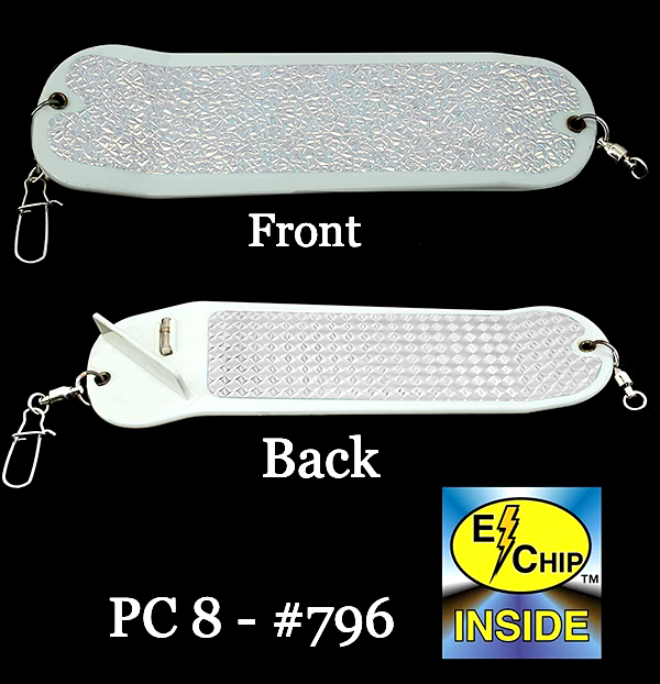 PRO-TROLL ProChip 8" #796 White Super UV Flasher - New