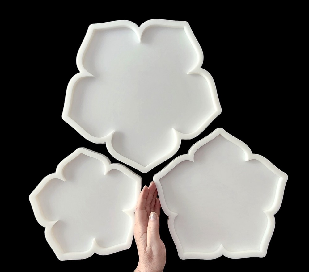 LARGE Hibiscus Tray Silicone Mold AU